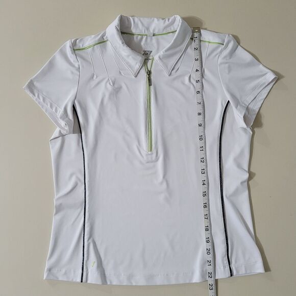 Tail Women's White Short Sleeve Golf Shirt - Picture 4 of 11